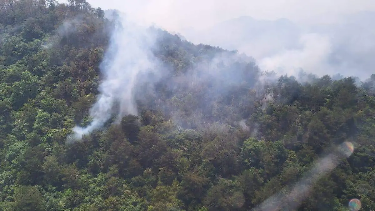 Incendio en Xilitla